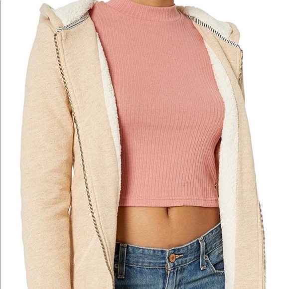 Roxy women’s Trippin Sherpa Zip-up  Sweatshirt 🌺 - Picture 5 of 6